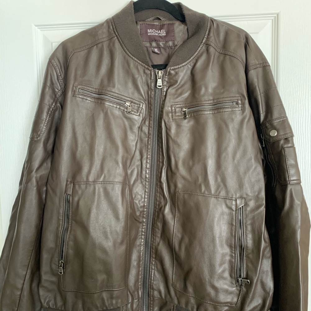 Michael Kors Brown leather jacket